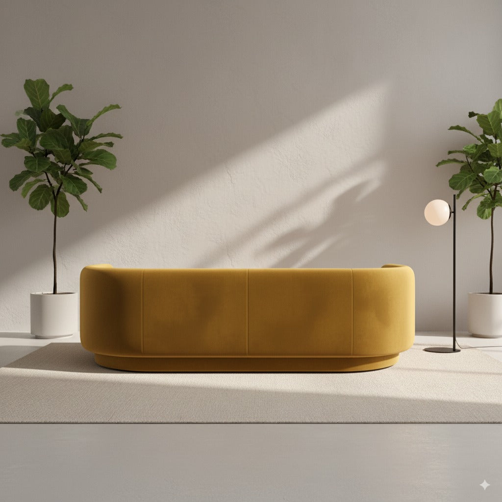 The Petal Sofa - Mustard Gold