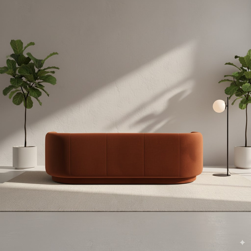 The Petal Sofa - Cinnamon Brown