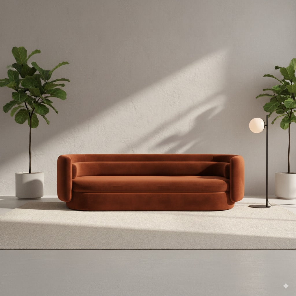 The Petal Sofa - Cinnamon Brown