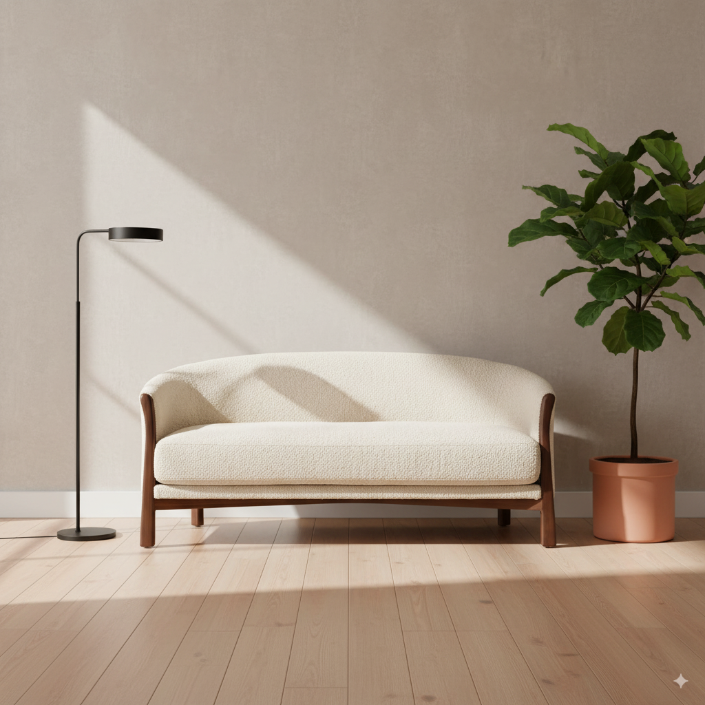 The Elara Sofa - Porcelain White