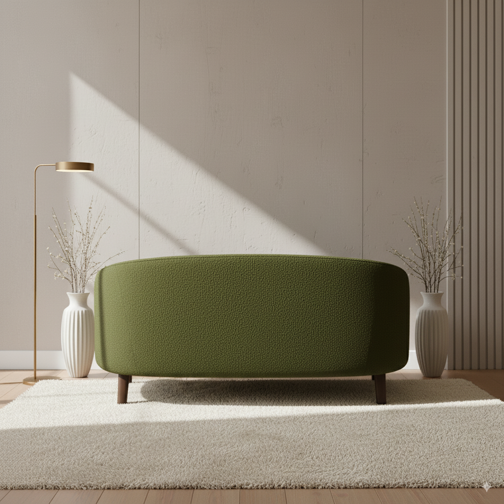 The Elara Sofa - Olive Green