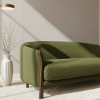 The Elara Sofa - Olive Green