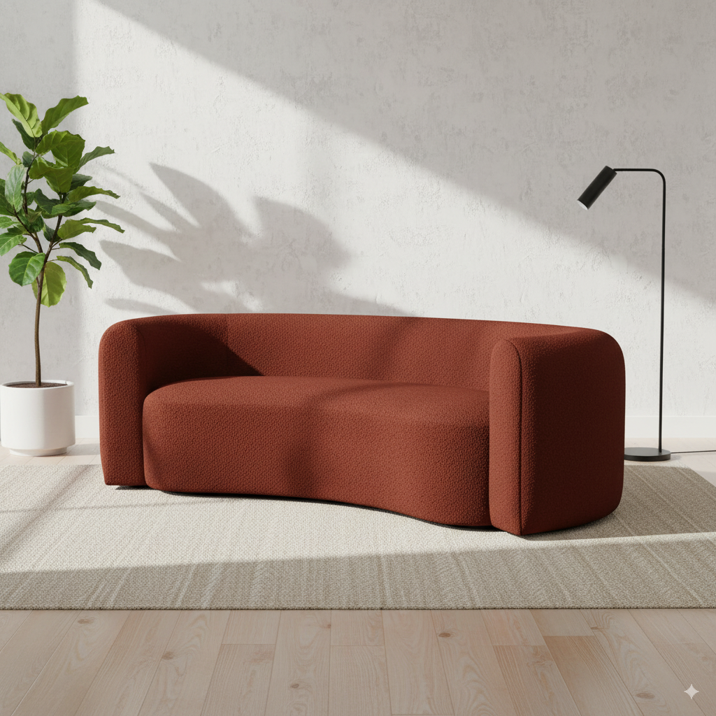 The Flow Sofa - Brick Red