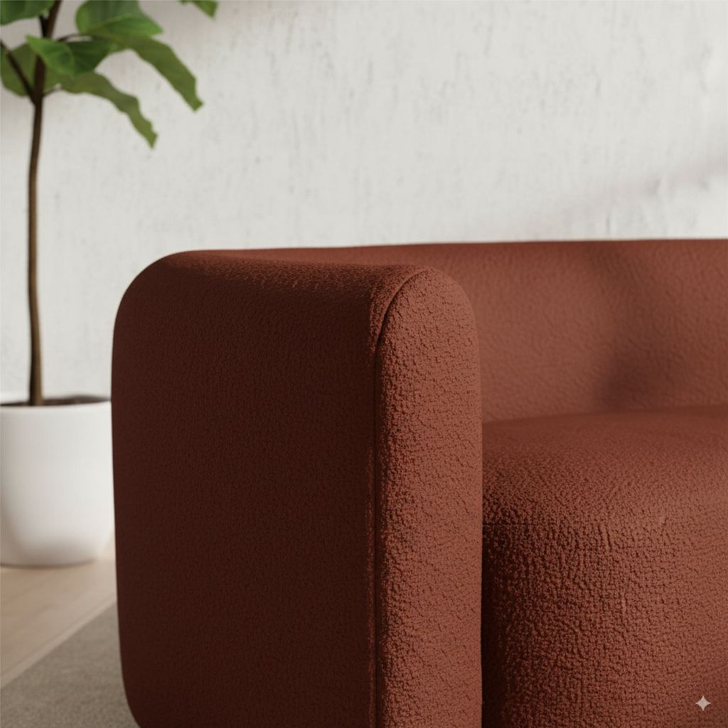 The Flow Sofa - Brick Red
