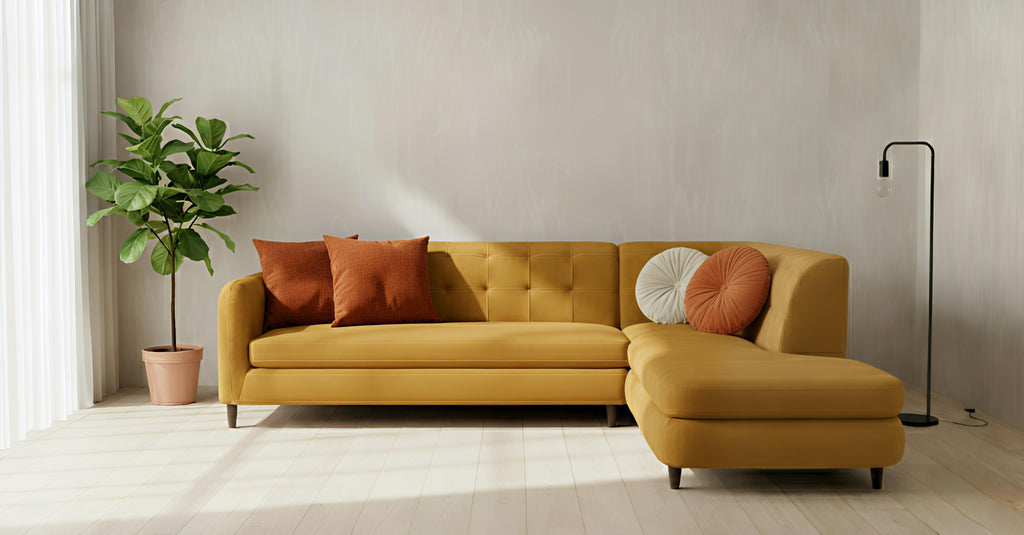 The Butterfly Sofa - Mustard Yellow